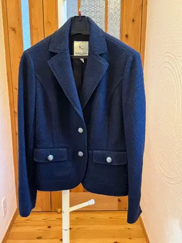 네이비 테일러드 자켓 울 계열