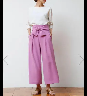 TIARA [멜로즈] 와이드 팬츠 네이비