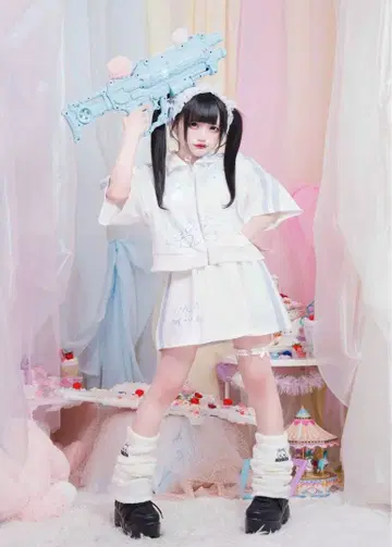 Hauls 이모티콘 저지 스커트 세트 업