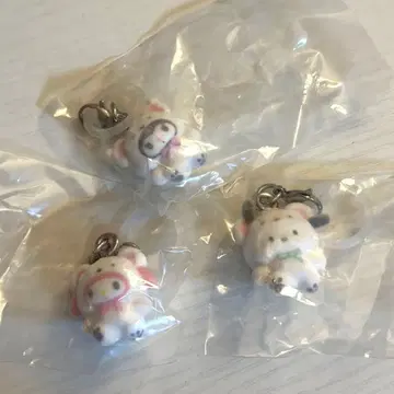 산리오 메지루시 액세서리 포근포근 스노우 가챠 3종 세트