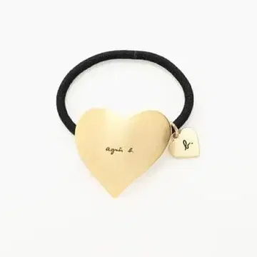 새상품 에네스베 agnes b. 머리끈 하트 골드 HA03-08 일본산