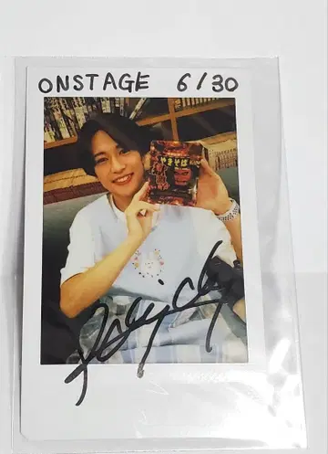 유모토 켄이치 친필 사인 폴라로이드 3