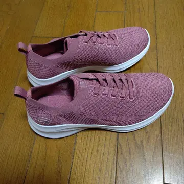 스케쳐스 경량 메쉬 핑크 스니커즈 미사용 24cm