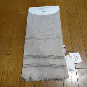 UNIQLOx 이네스 캐시미어 100% 대형 스톨 베이지 미사용 택 포함