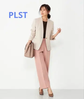 PLST 플라스테 웜 리저브 스트레이트 팬츠 핑크