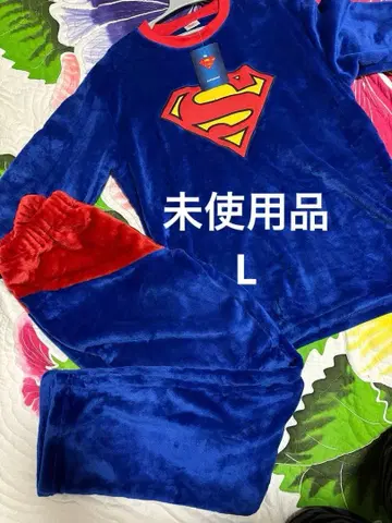 [ 새상품급 ] 슈퍼맨 포근한 플리스 룸웨어 L