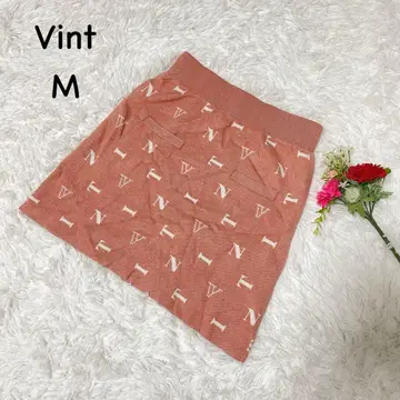 VINT [ M ] 타이트 스커트 허리밴딩 포켓 부착 레이온 워셔블