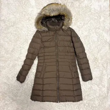 새상품급 타미힐피거 다운 코트 A라인 브라운
