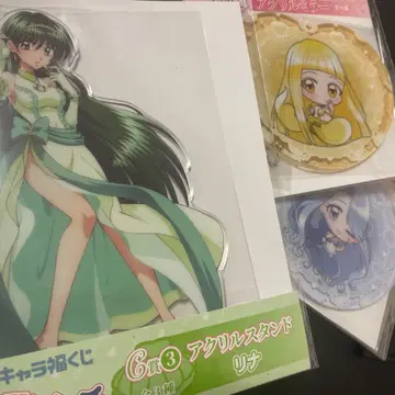 캐릭터 복권 피치피치 피치 아크릴 스탠드 & 아크릴 거울 세트