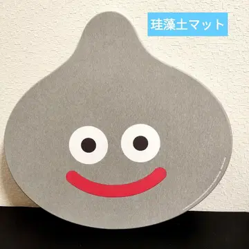 드래곤 퀘스트 메탈 슬라임 발 매트 40cm 규조토 매트