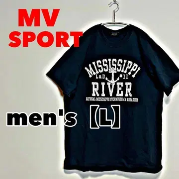 E244 [ MV SPORT ] 반팔 프린트 T셔츠 [ L ] 네이비