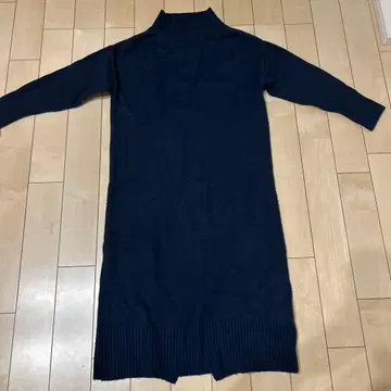 [ SIMPLICITE ] 네이비 터틀넥 니트 원피스