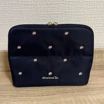 애프터눈 티 네이비 자수 파우치 메이크업 파우치 메이크 파우치