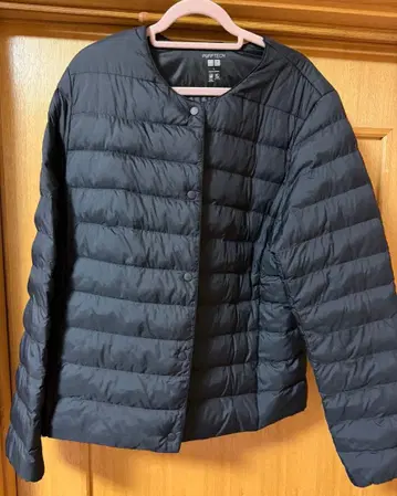 유니클로 퍼프 테크 컴팩트 자켓 ( 블랙 ) L