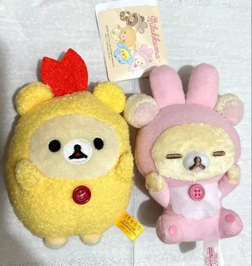 코리락쿠마 스트랩 프라이스 키링 2개