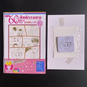 사랑하는 리본 소녀 80년대 편 포니테일 백서 캔뱃지