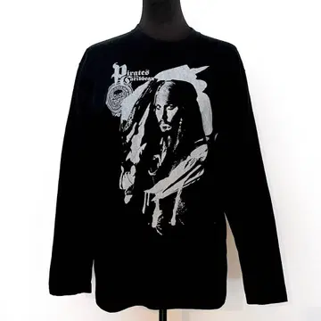 파이리츠 오브 캐리비안 긴팔 T셔츠 조니 뎁 무비 T