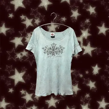 Harley-Davidson 페어리 그런지 티셔츠 y2k 헤이세이 갸루