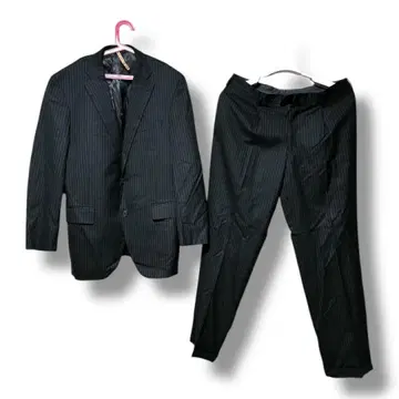 스트라이프 비즈니스 정장 블랙 NEWYORKER