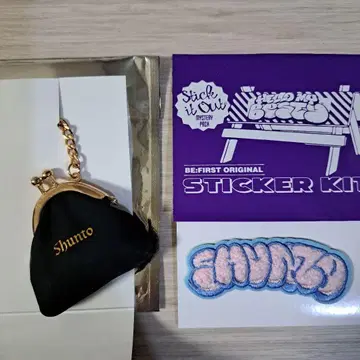 BE:FIRST 시크릿 코인 케이스 & 복슬복슬 자수 스티커 SHUNTO