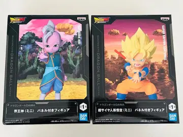 드래곤볼 패널 포함 피규어 초사이어인 손오공 계왕신 세트