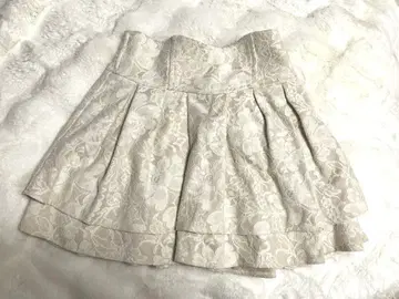 미셸 마카롱 레이스 슬림 레그 스커트