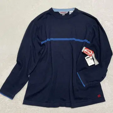 퀵실버 니트 라인 자수 스웨터 스트릿 서프 L