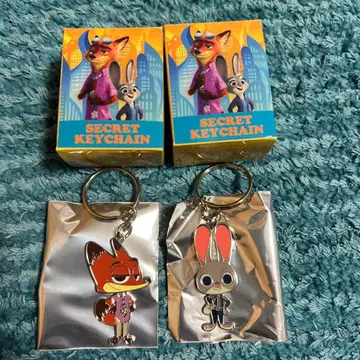 디즈니 스토어 주토피아 2 시크릿 키체인 주디닉 세트