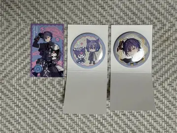 Dytica 산리오 콜라보 캔 배지 랜덤 사진풍 카드 코야나기 로우