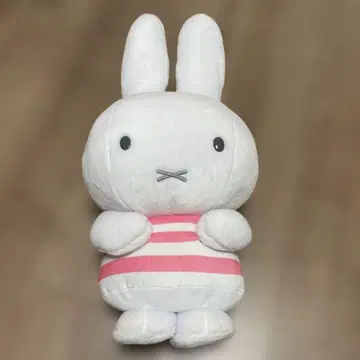 미피 봉제 인형 빅 화이트 핑크