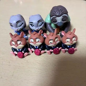 주토피아 어깨 쿵 2 가챠가챠 7세트