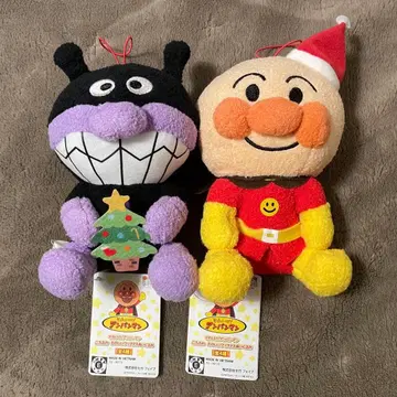 날아라! 호빵맨 코로후와 즐거운 크리스마스 봉제 인형 2개 세트