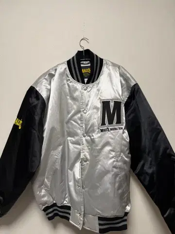 MALT'S 봄버 자켓 실버/블랙