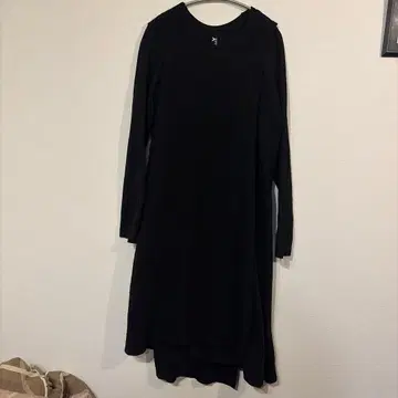 GroundY 블랙 롱 니트 원피스