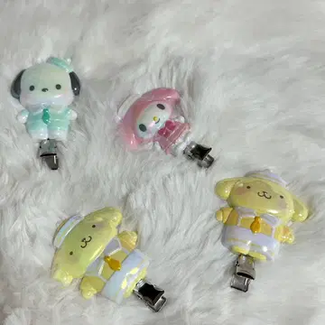 산리오 시크릿 앞머리 클립 마이멜로디 폼폼푸딩 포차코