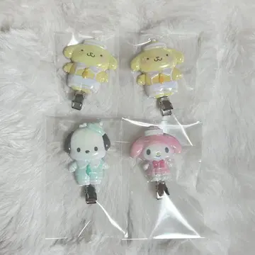 산리오 시크릿 앞머리 클립 마이멜로디 폼폼푸딩 포차코