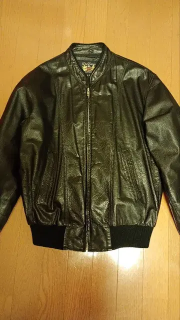 DELUXE 빈티지 가죽 자켓 블랙