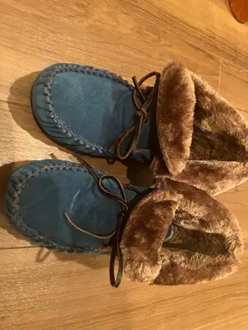 스웨이드 모카신 퍼 안감 부착 LL 사이즈