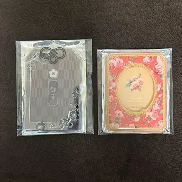 후쿠야 FUKUYA 아크릴 프레임 빈티지 로즈 부적