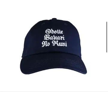 춤만 추는 나라 자수 네이비 캡