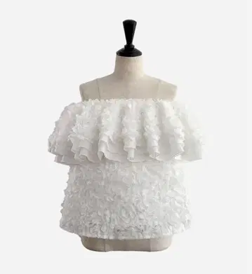 sheller 셰리에 3D flower ruffle tops sizeF