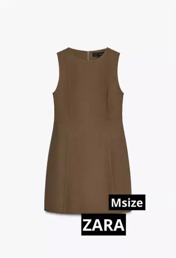 [ ZARA ] 슬리브리스 미니 원피스