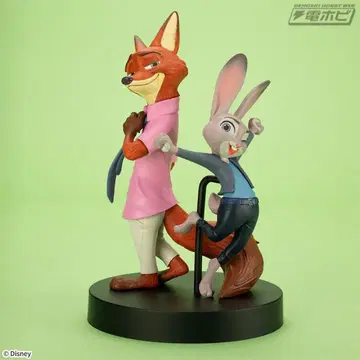 주토피아 닉 와일드 주디 홉스 피규어