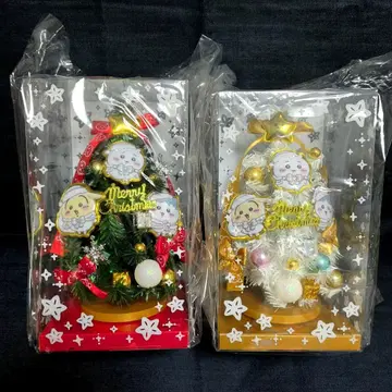 치이카와 크리스마스 트리 2종 그린 화이트 트리