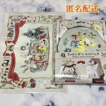 포켓몬 크리스마스 2025 랩핑 에코백 A4 클리어 파일