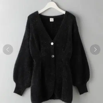 새상품급 e/rm 라메 니트 가디건 FREE 블랙