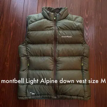 컨디션 최상 montbell 몽벨 라이트 알파인 다운 베스트 M 사이즈