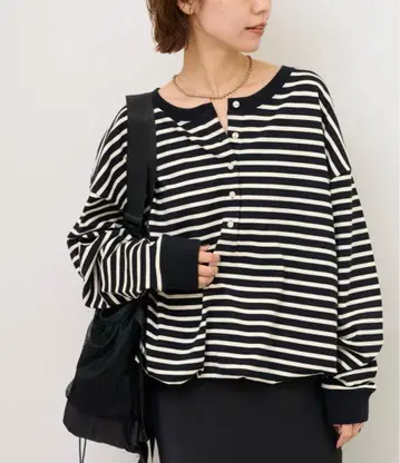 저널 스탠다드 리룸 오버 사이즈 헨리넥 티셔츠