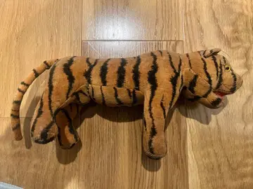 오래된 호랑이 봉제 인형 약 20cm