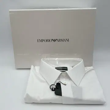 새상품, 미사용 엠포리오 아르마니 긴팔 셔츠 화이트